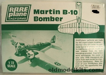 Rareplane 1/72 Martin B-10 Bomber plastic model kit